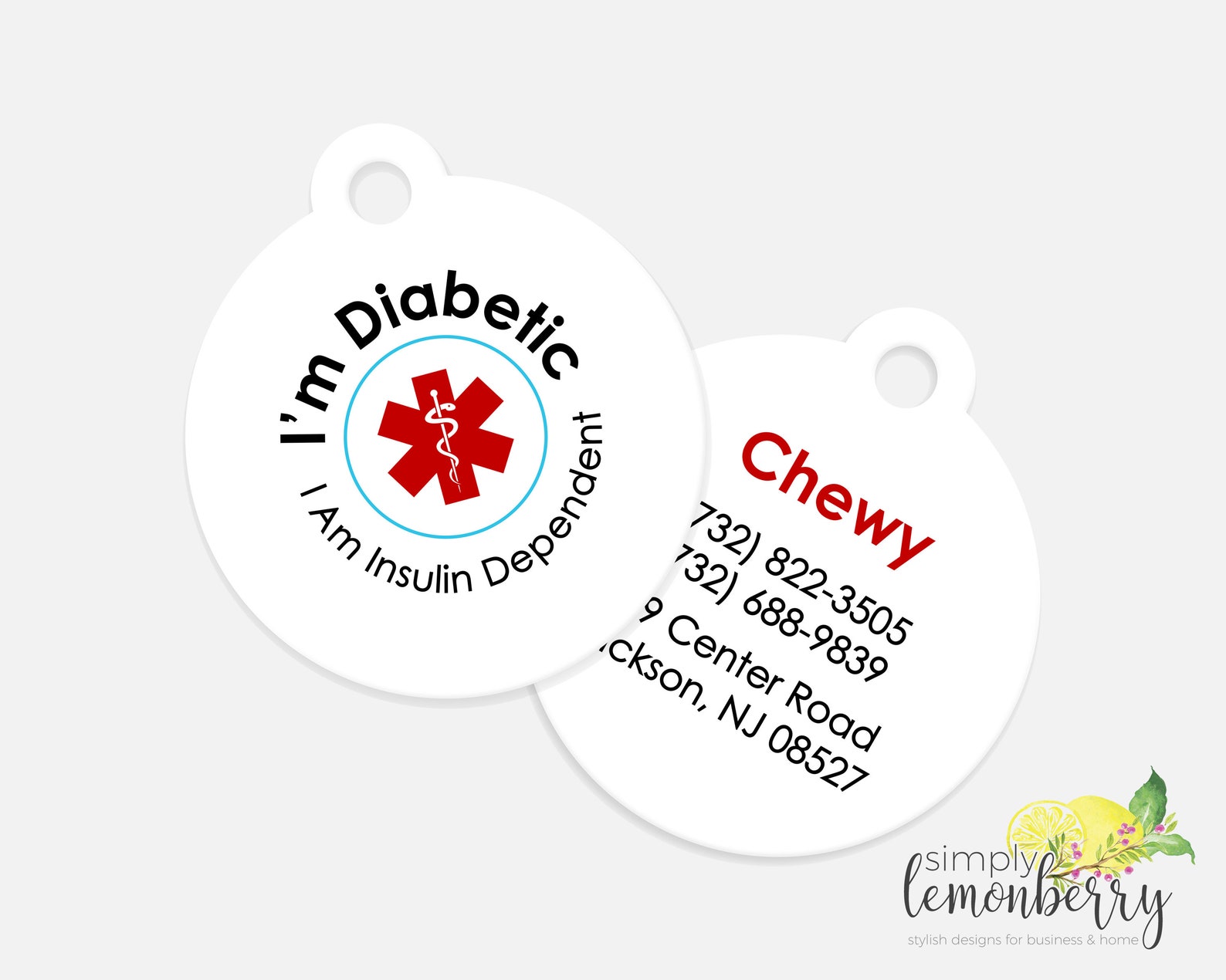 Medical Alert Dog Tag Medical Alert Pet Tag Medical Alert Etsy