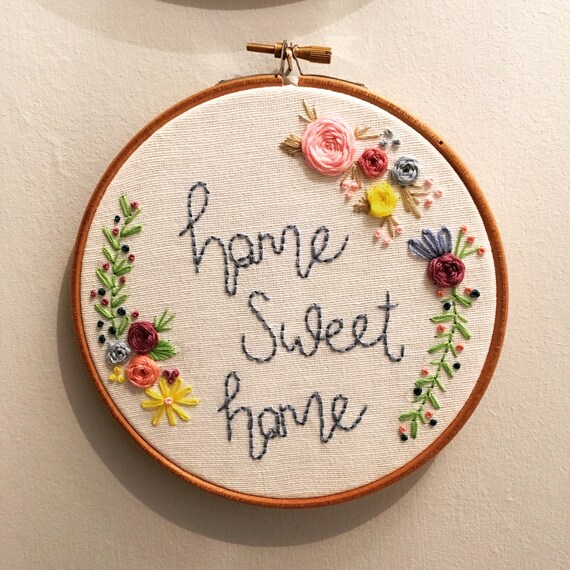 Tattoo Style True Love Embroidery 6 Inch Hoop 