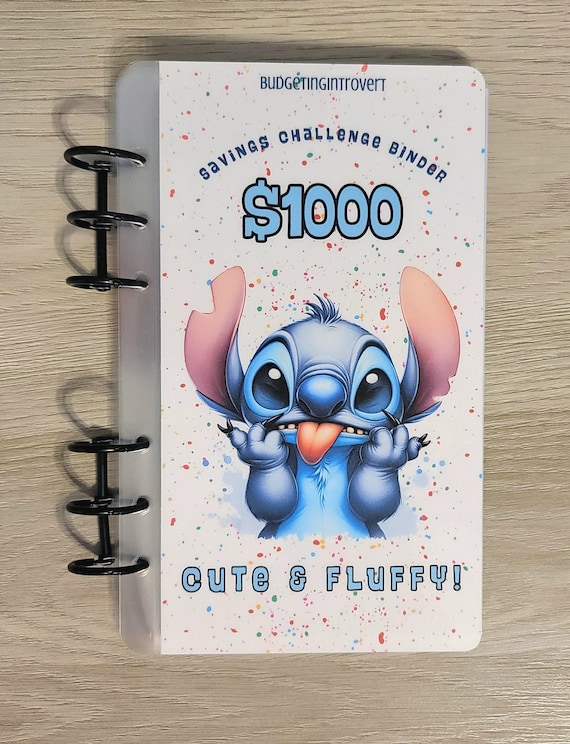 Cute & Fluffy Themed Savings Challenge Binder | Cash Stuffing