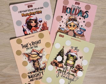Sarcastic Christmas Scratch Off Savings Challenge | Christmas Budgeting