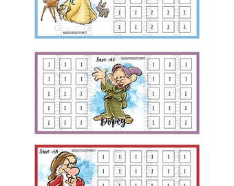 Mini sfide di risparmio di Biancaneve, Dopey e Grumpy / Download digitale