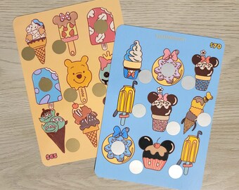 Magical Character Ice Cream Scratch Off Savings Challenges