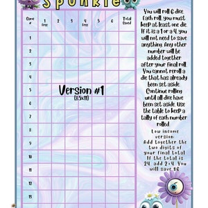 Spunkle Savings Challenge | Roll and Save | Digital Download