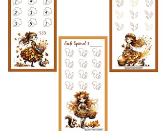 Fall Girls Mini Savings Challenges | Digital Download