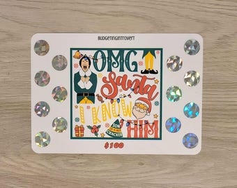 OMG Santa Christmas Scratch Off | Savings Challenge