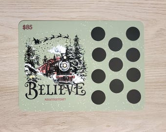 Believe Christmas Scratch Off Savings Challenge | Cash Stuffing
