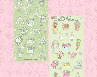 Springtime Sticker Savings Challenge | Cash Stuffing
