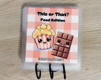 This or That Food Edition Mini Savings Challenge Binder | Savings Challenge
