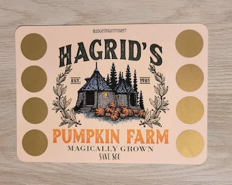 Hagrid's Pumpkin Farm Scratch Off Savings Challenge