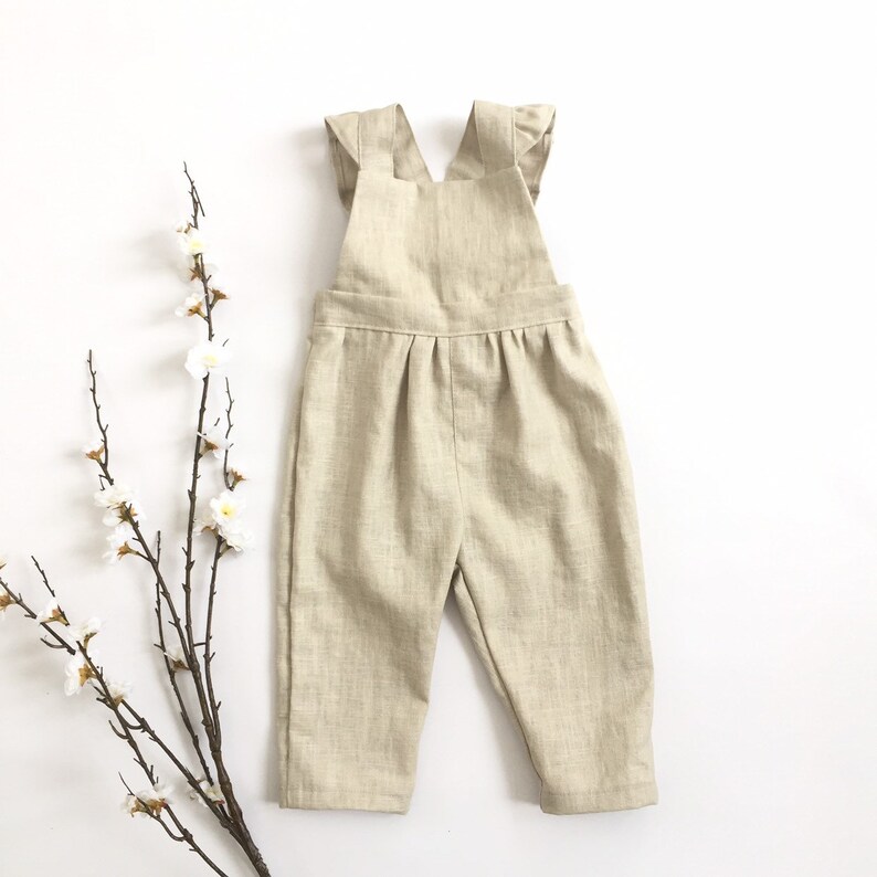 girls linen jumpsuit