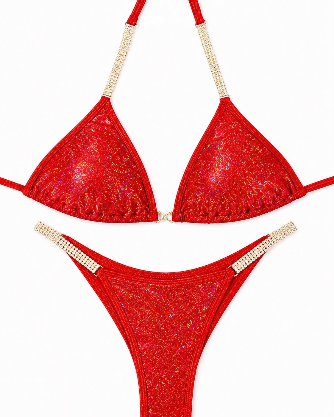 Fitness bikini base red - Etsy 日本