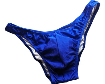 Men's bodybuilding posing trunks / posing fitness suit - Navy blue