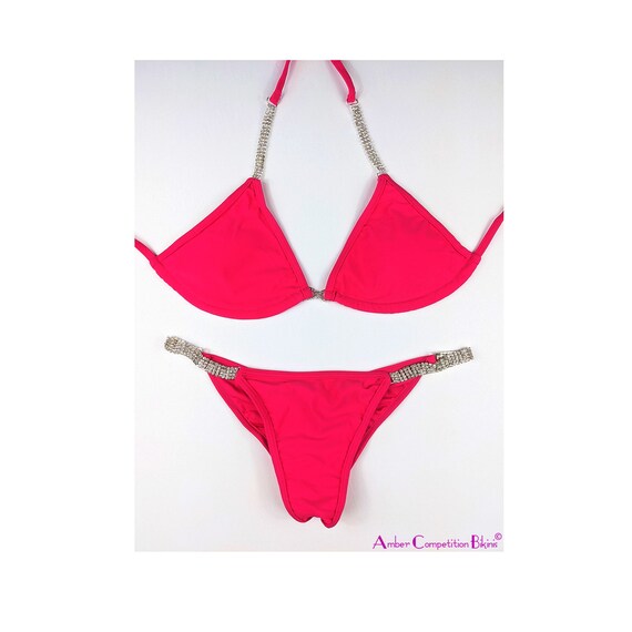 Set De 2 Chaînes Strass Pour Bikini De Compétition Fitness/bodybuilding - Connecteur Latéral - NPC/IFBB