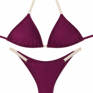 Fitness bikini base red - Etsy 日本