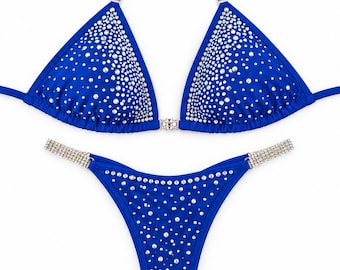 Crystal Competition Bikini Desire Blue NPC IFBB for Bodybuilding and Fitness