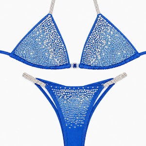 Crystal Competition Bikini Brilliant Blue NPC IFBB for Bodybuilding and Fitness image 1