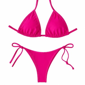 Bikini Posing Suit Fuchsia Pink NPC IFBB Bikini for Bodybuilding and Fitness