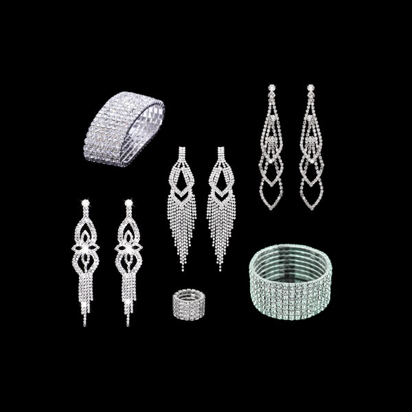 Crystal Jewelry Set Etsy