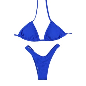 ON SALE !!!!!New, never worn wellness practice bikini/posing suit/competition bikini - blue