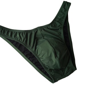 Men&#39;s Army Green Bodybuilding Posing Trunks: Classic Physique, Competition Suit