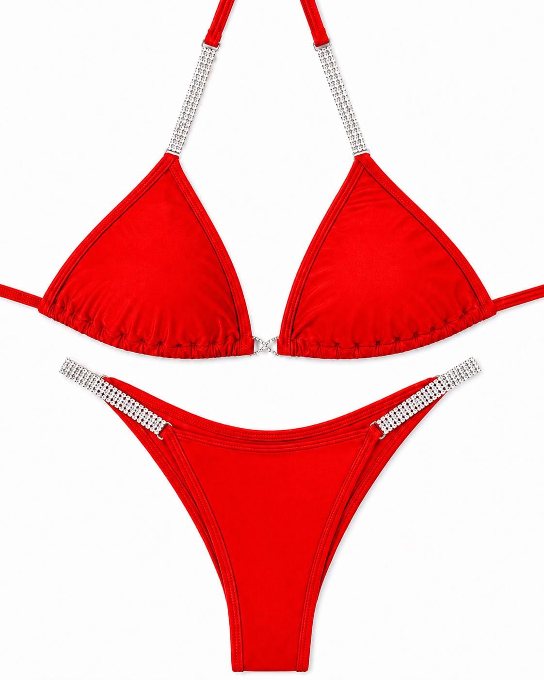 Fitness bikini base red - Etsy 日本