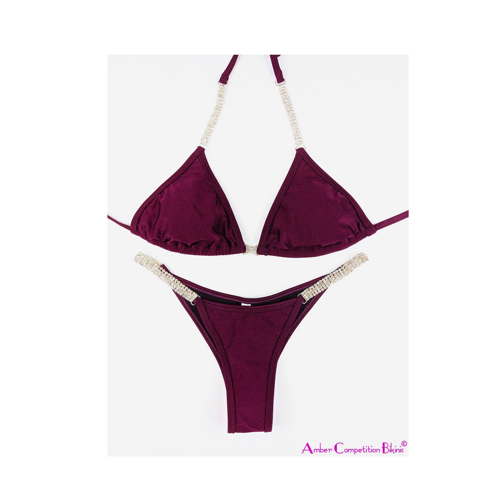 Fitness bikini base red - Etsy 日本