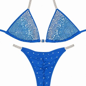 Crystal Competition Bikini Brilliant Blue NPC IFBB for Bodybuilding and Fitness image 3