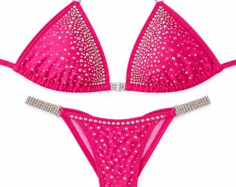 Crystal Competition Bikini Desire Pink NPC IFBB for Bodybuilding and Fitness