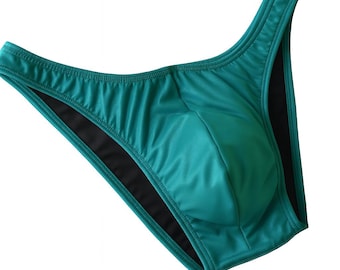 Men’s Bodybuilding Posing Trunks | Classic Physique Competition Briefs | Teal