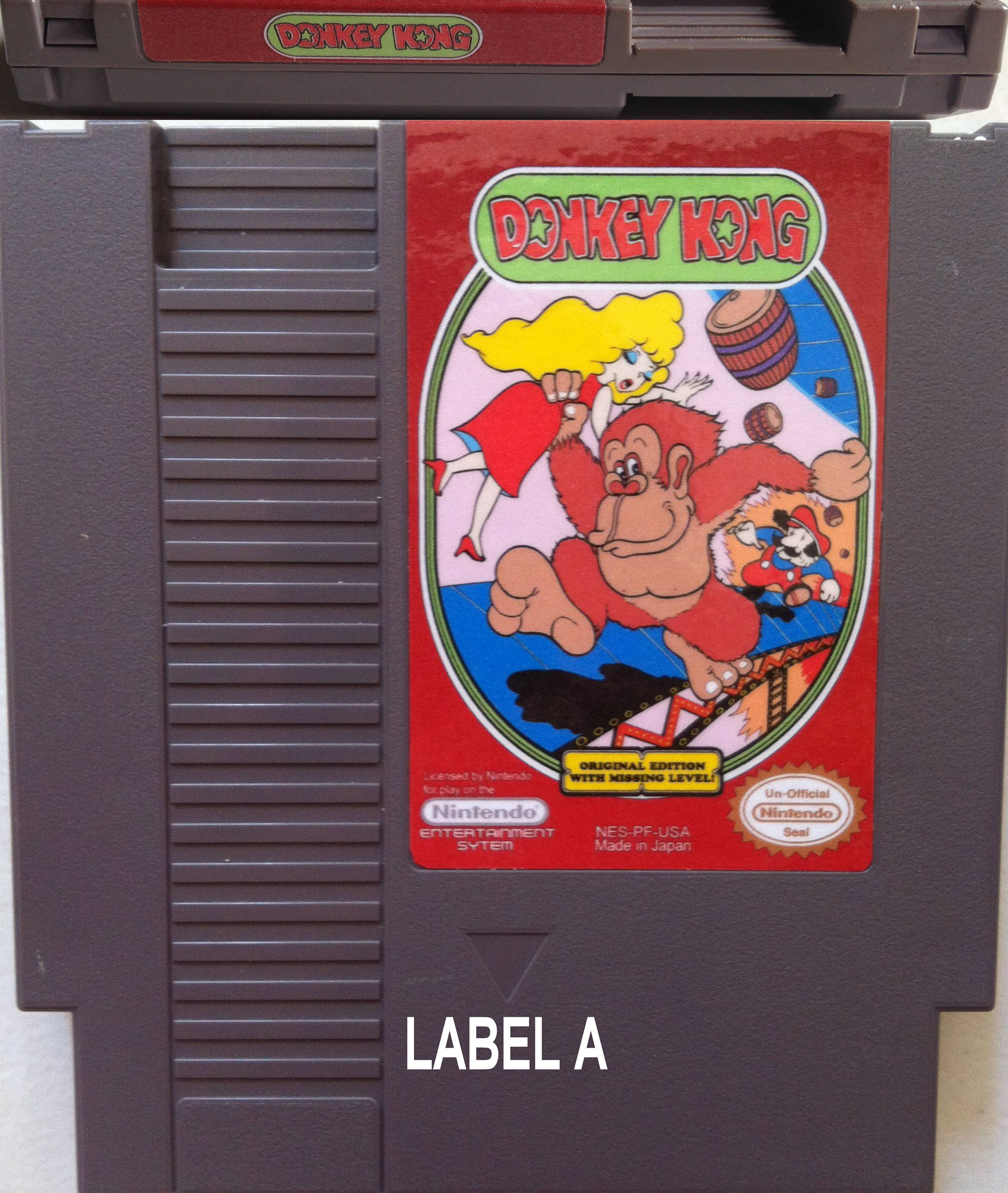 Donkey Kong Pie Factory NES Nintendo Reproduction Etsy