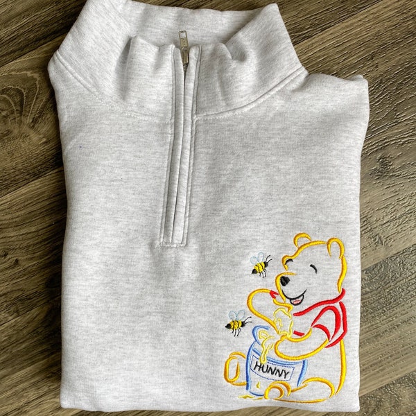 Winnie the Pooh Embroidered Sweatshirt | Disney World | Disneyland Embroidered Crewneck