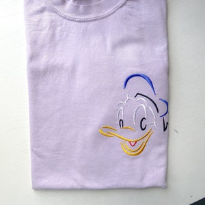 Donald Duck Embroidered Shirt | Disney Donald Embroidered Shirt | Disney World | Disneyland Embroidered Shirt | Tank Top