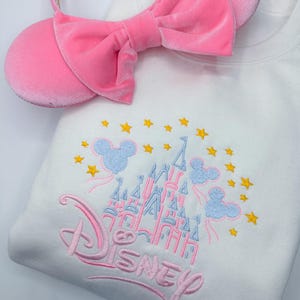 Castle Embroidered Sweatshirt | Magic Kingdom Shirt | Disney World Embroidered Crewneck