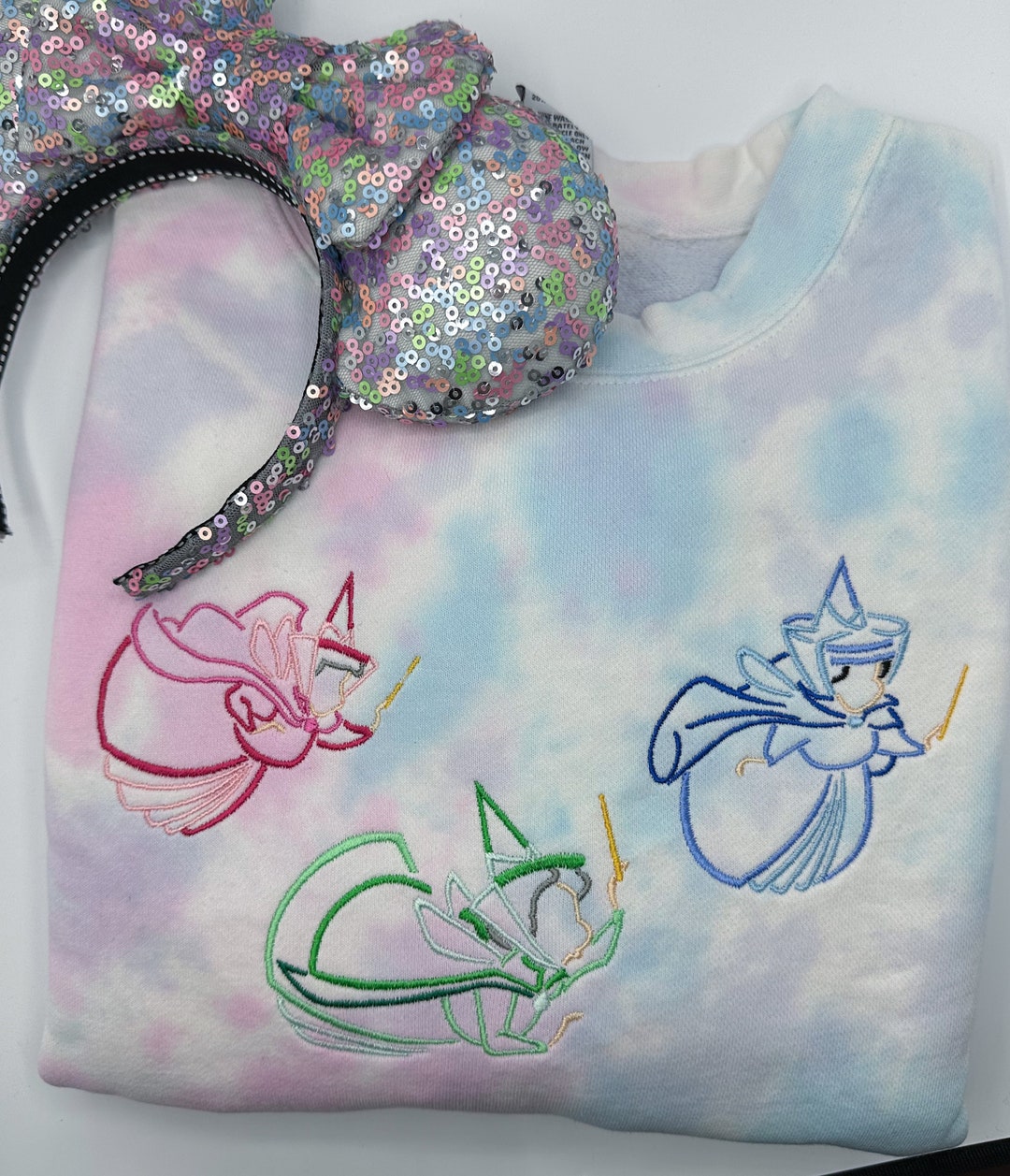 Disney Fairies Embroidered Sweatshirt | Sleeping Beauty Embroidered ...