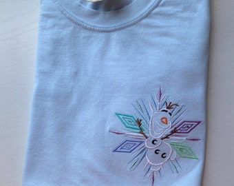 Olaf Elements Embroidered T-Shirt | Disney Frozen Embroidered Shirt
