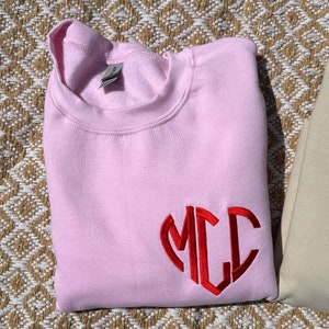 Heart Monogram Shirt | Monogram Sweatshirt