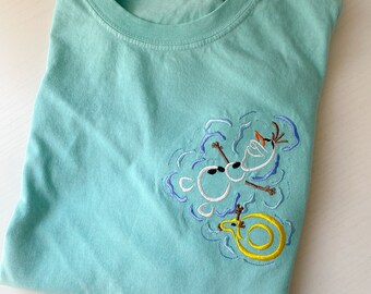 Olaf in Summer Embroidered Shirt
