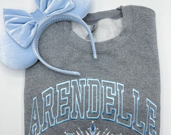 Arendelle Embroidered Sweatshirt | Princess Embroidered Crewneck