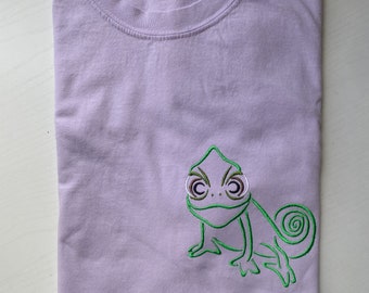Pascal Embroidered Shirt | Disney Princess Rapunzel Embroidered Shirt | Disney Embroidered Shirt | Tank Top