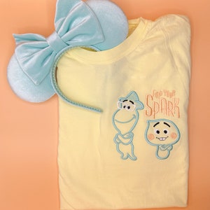 Soul Embroidered Sweatshirt | Disney Crewneck | Disney Joe & 22 Embroidered Crewneck