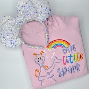 One Little Spark Figment Embroidered Sweatshirt | Disney Epcot Embroidered Crewneck