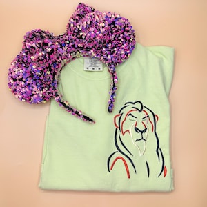 Scar Embroidered Shirt | Disney Villain Embroidered Shirt | Disney Lion King Shirt
