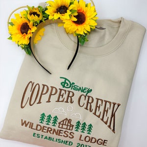 Copper Creek Embroidered Sweatshirt | Disney Resort Embroidered Crewneck
