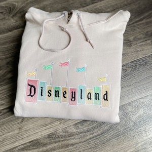 Disneyland Embroidered Sweatshirt | Disney Embroidered Crewneck