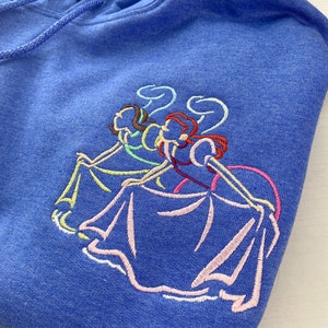 Cinderella Stepsisters Embroidered Sweatshirt | Disney World | Disneyland Embroidered Crewneck