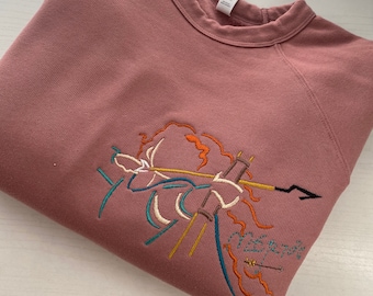 Disney Princess Merida Embroidered Sweatshirt | Disney World | Disneyland Embroidered Crewneck