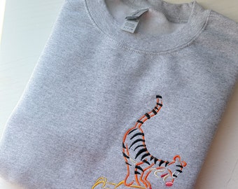 Tigger Pounce Embroidered T-Shirt | Winnie the Pooh Disney Embroidered Shirt