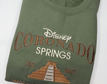 Coronado Springs Embroidered Sweatshirt | Disney Resort Embroidered Crewneck