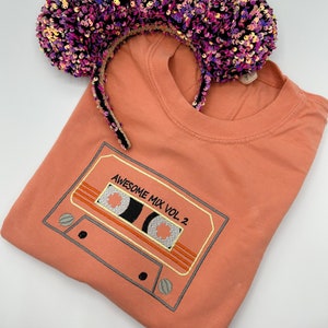 Starlord’s Mix Tape Embroidered Shirt | Disney Guardians of the Galaxy Embroidered Shirt