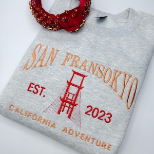 San Fransokyo Embroidered Sweatshirt | Disney Baymax Embroidered Crewneck